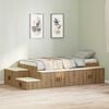 vidaXL Storage Bed Frame Artisan Oak 80 cm Engineered Wood