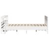 vidaXL Bed Frame without Mattress White 120x190 cm Small Double Solid Wood Pine