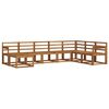 vidaXL Outdoor Sofa Set 8 pcs Natural Solid Acacia Wood