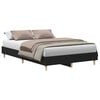 vidaXL Bed Frame Black Oak 193 x 143 x 25 cm Engineered Wood