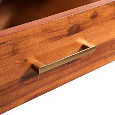 vidaXL Console Table Solid Acacia Wood 70x30x75 cm