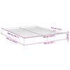 vidaXL Bed Frame without Mattress White 180x200 cm Engineered Wood
