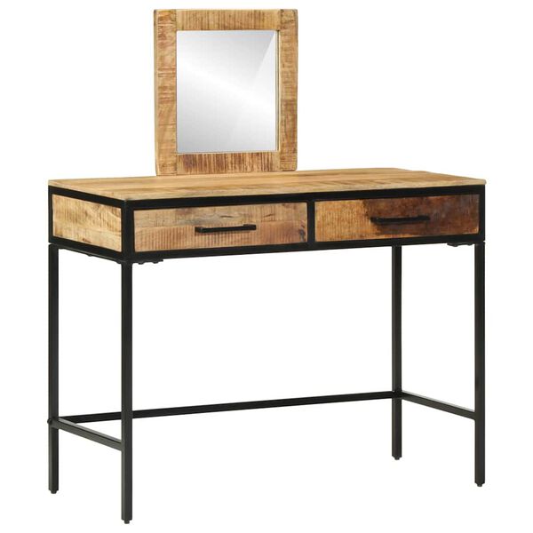 vidaXL Dressing Table Brown 100 x 40 x 120 cm Solid Mango wood