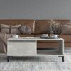 vidaXL Coffee Table Concrete Grey 90x50x36.5 cm Engineered Wood