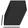 vidaXL Floor Mats 50 pcs Black 18 m&sup2; EVA Foam
