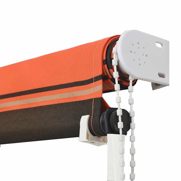 vidaXL Retractable Awning 250x150 cm Orange and Brown