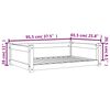 vidaXL Dog Bed Wax Brown 95.5x65.5x28 cm Solid Wood Pine
