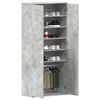 vidaXL Shoe Cabinet Concrete Grey 80 x 39 x 178 cm Engineered Wood