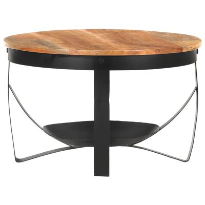 vidaXL Coffee Table Ø68x43 cm Solid Acacia Wood