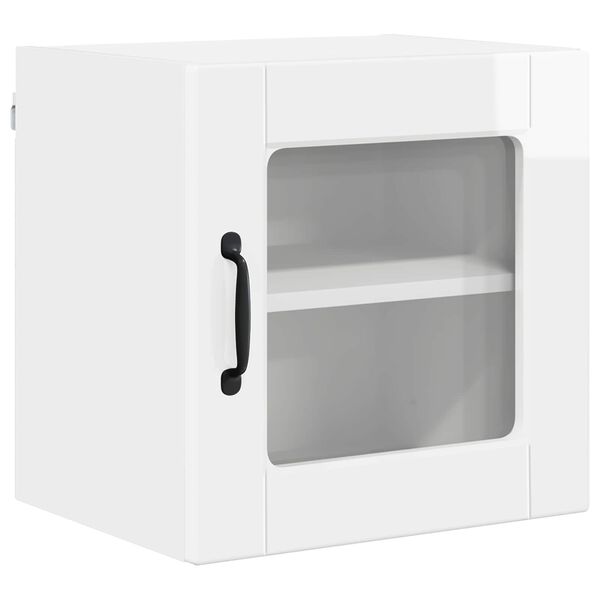 vidaXL Kitchen Cabinet with Shelf High Gloss White 40 x 31 x 40 cm