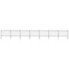 vidaXL Garden Fence with Spear Top Steel 1172x120 cm Black