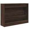 vidaXL Shoe Cabinet Brown Oak 80x21x57 cm Engineered Wood