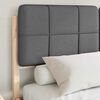 vidaXL Bed Frame with Upholstered Headboard Dark Grey 150 x 200 cm