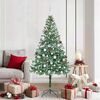 vidaXL Artificial Christmas Tree with Stand Green 180 cm PVC and Steel