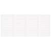 vidaXL Wall Headboard White 186x3x91.5 cm Solid Wood Pine