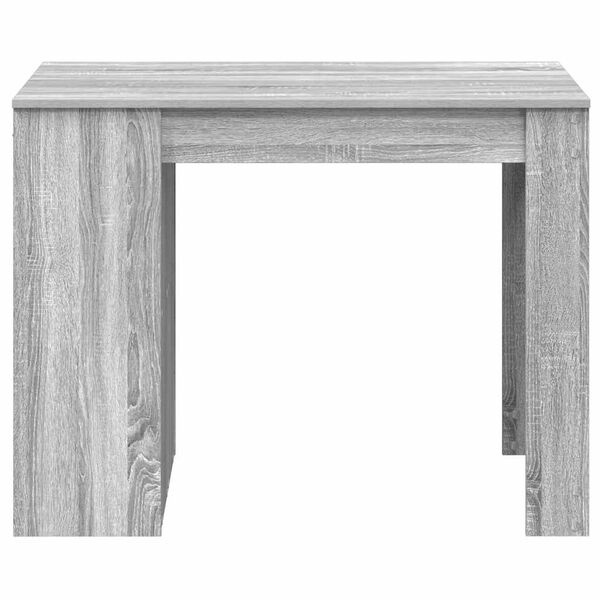 vidaXL Desk with Drawer and Shelf Grey Sonoma 102x62x77.5 cm Engineered Wood