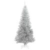 vidaXL Christmas Tree with 300 LEDs with Stand Silver 210 cm PET