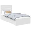 vidaXL Bed Frame with Drawer White 90 x 190 cm Engineered Wood