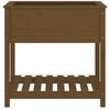 vidaXL Planter with Shelf Honey Brown 82.5x54x81 cm Solid Wood Pine