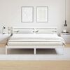 vidaXL Bed Frame White 215.5 x 205.5 x 69.5 cm Solid Pine Wood