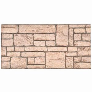 vidaXL Wall Panels 10 pcs Beige 100 x 50 cm EPS Foam