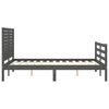 vidaXL Bed Frame without Mattress Grey 140x200 cm Solid Wood