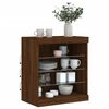 vidaXL Sideboard with LED Lights Brown Oak 60.5x37x67 cm