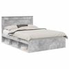 vidaXL Bed Frame Concrete Grey 160 x 200 cm Engineered Wood