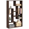 vidaXL Bookcase Brown Oak 72x20x120.5 cm Engineered Wood