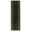 vidaXL Runner Rug FLORNES Woven Green PP 7 mm