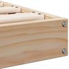 vidaXL Floor Bed Frame Natural 100 x 210 cm Solid Pine wood