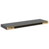 vidaXL Floating Wall Shelf High Gloss Grey 80x23.5x3.8 cm MDF