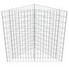 vidaXL Gabion Raised Bed Galvanised Steel 75x75x50 cm