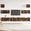 vidaXL 7 Piece TV Cabinet Set Smoked Oak Engineered Wood