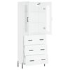 vidaXL Highboard White 69.5x34x180 cm Engineered Wood