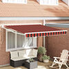 vidaXL Retractable Awning Retractable Orange and Brown 300 x 250 cm