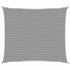 vidaXL Sunshade Sail Anthracite and White 6 x 7 m HDPE