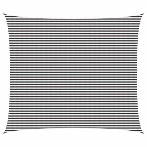 vidaXL Sunshade Sail Anthracite and White 6 x 7 m HDPE