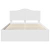 vidaXL Bed Frame with Headboard White 160 x 200 cm Solid Pine Wood