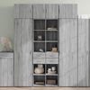 vidaXL Highboard Grey Sonoma 70x42.5x185 cm Engineered Wood