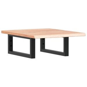 vidaXL Basin Shelf Wall Mounted Steel and Solid Wood Oak