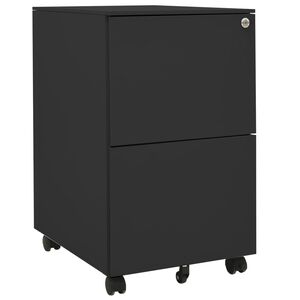 vidaXL File Cabinet | Anthracite | Steel | File Cabinet | Rectangular | Modern
