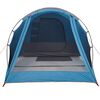 vidaXL Camping Tent Tunnel 4-Person Blue Waterproof