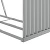 vidaXL Log Holder Light Grey 120x45x140 cm Galvanised Steel