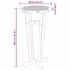 vidaXL Garden Bar Table Ø60x105 cm Solid Wood Acacia