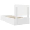vidaXL Bed Frame with Headboard White 75 x 190 cm Engineered Wood