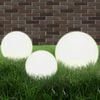 vidaXL 6 Piece LED Bowl Lamp Set Spherical 20/30/40 cm PMMA