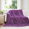 vidaXL Throw Blankets 6 pcs Purple 240 x 220 cm Fleece