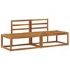 vidaXL Outdoor End Sofa 2 Piece Natural 182.5 x 63 x 73 cm