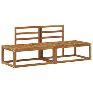 vidaXL Outdoor End Sofa 2 Piece Natural 182.5 x 63 x 73 cm